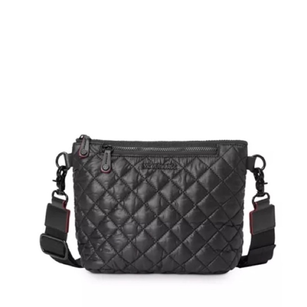 MZ WALLACE METRO SCOUT Black Quilted Crossbody Bag
